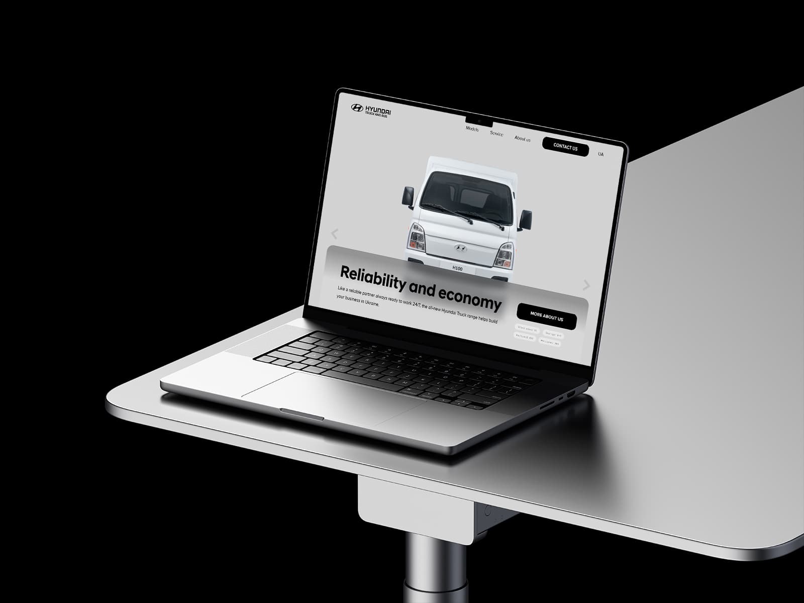 Design and development of the Hyundai Truck and Bus dealership website